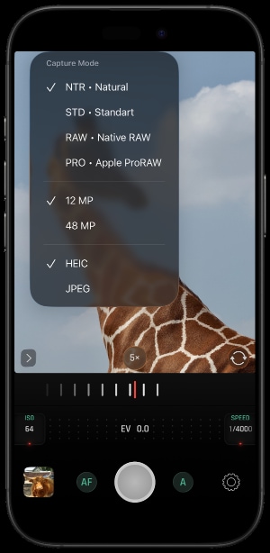Optika Manual Controls Interface